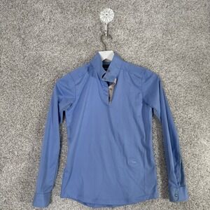 Essex Classics Talent Yarn Long Sleeve Girls Show Shirt L‎ Blue